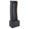 Outdoor Water Fountain 1-Tier Rock Base Style 38.58 in Height Fountains