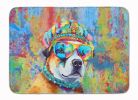 Akita Hippie Dawg Memory Foam Kitchen Mat Machine Washable Anti-Fatigue Mat Cushion Comfort Bath Mat or Kitchen Rug