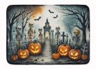 Skeleton Spooky Halloween Memory Foam Kitchen Mat Machine Washable Anti-Fatigue Mat Cushion Comfort Bath Mat or Kitchen Rug
