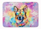 German Shepherd Hippie Dawg Memory Foam Kitchen Mat Machine Washable Anti-Fatigue Mat Cushion Comfort Bath Mat or Kitchen Rug