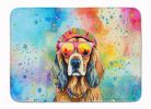 Cocker Spaniel Hippie Dawg Memory Foam Kitchen Mat Machine Washable Anti-Fatigue Mat Cushion Comfort Bath Mat or Kitchen Rug