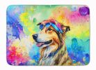 Collie Hippie Dawg Memory Foam Kitchen Mat Machine Washable Anti-Fatigue Mat Cushion Comfort Bath Mat or Kitchen Rug