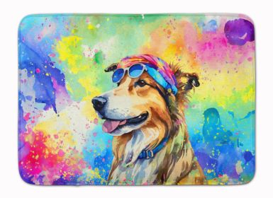 Collie Hippie Dawg Memory Foam Kitchen Mat Machine Washable Anti-Fatigue Mat Cushion Comfort Bath Mat or Kitchen Rug