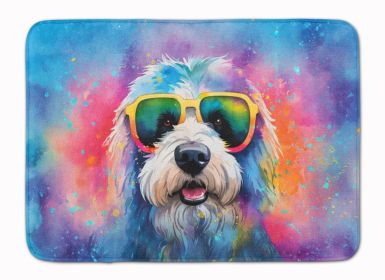Old English Sheepdog Hippie Dawg Memory Foam Kitchen Mat Machine Washable Anti-Fatigue Mat Cushion Comfort Bath Mat or Kitchen Rug