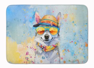 Alaskan Klee Kai Hippie Dawg Memory Foam Kitchen Mat Machine Washable Anti-Fatigue Mat Cushion Comfort Bath Mat or Kitchen Rug