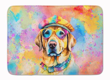 Yellow Labrador Hippie Dawg Memory Foam Kitchen Mat Machine Washable Anti-Fatigue Mat Cushion Comfort Bath Mat or Kitchen Rug