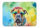 Bullmastiff Hippie Dawg Memory Foam Kitchen Mat Machine Washable Anti-Fatigue Mat Cushion Comfort Bath Mat or Kitchen Rug