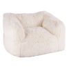 VEVOR Bean Bag Chair, BeanBag Sofa Chair with Armrests for Adults, Fluffy Plush & High-Density Foam Filling Adult Bean Bag with Zapper