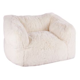 VEVOR Bean Bag Chair, BeanBag Sofa Chair with Armrests for Adults, Fluffy Plush & High-Density Foam Filling Adult Bean Bag with Zapper