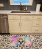 French Bulldog Hippie Dawg Memory Foam Kitchen Mat Machine Washable Anti-Fatigue Mat Cushion Comfort Bath Mat or Kitchen Rug