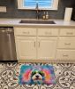 Old English Sheepdog Hippie Dawg Memory Foam Kitchen Mat Machine Washable Anti-Fatigue Mat Cushion Comfort Bath Mat or Kitchen Rug