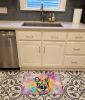 German Shepherd Hippie Dawg Memory Foam Kitchen Mat Machine Washable Anti-Fatigue Mat Cushion Comfort Bath Mat or Kitchen Rug