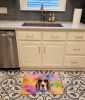 Basset Hound Hippie Dawg Memory Foam Kitchen Mat Machine Washable Anti-Fatigue Mat Cushion Comfort Bath Mat or Kitchen Rug