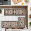 Kitchen Rugs Set of 3 Washable Throw Rugs with Rubber Backing Non Slip Floor Mats Carpet for Kitchen, Laundry Room