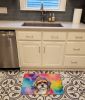 Shih Tzu Hippie Dawg Memory Foam Kitchen Mat Machine Washable Anti-Fatigue Mat Cushion Comfort Bath Mat or Kitchen Rug