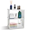 3-Tier Acrylic Countertop Organizer Bathroom Wood Counter Storage Rack Standing Vanity Cosmetics Shelf Cup Holder Desk Display Shelves