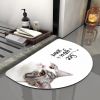 Super Absorbent Bath Rug Quick Drying Non-slip Bathroom Mat Bath Tub Side Area Floor Mats Diatomite Home Doormat Kitchen Carpet