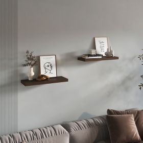 Belville Floating Shelves, 2 Shelves, 1.50" H (Color: Dark Oak)