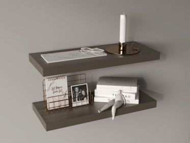 Belville Floating Shelves, 2 Shelves, 1.50" H (Color: Olive)