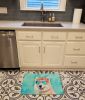 Samoyed Hippie Dawg Memory Foam Kitchen Mat Machine Washable Anti-Fatigue Mat Cushion Comfort Bath Mat or Kitchen Rug