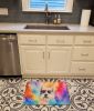 Westie Hippie Dawg Memory Foam Kitchen Mat Machine Washable Anti-Fatigue Mat Cushion Comfort Bath Mat or Kitchen Rug